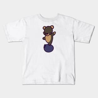 Black Bear Blueberry Balance Kids T-Shirt